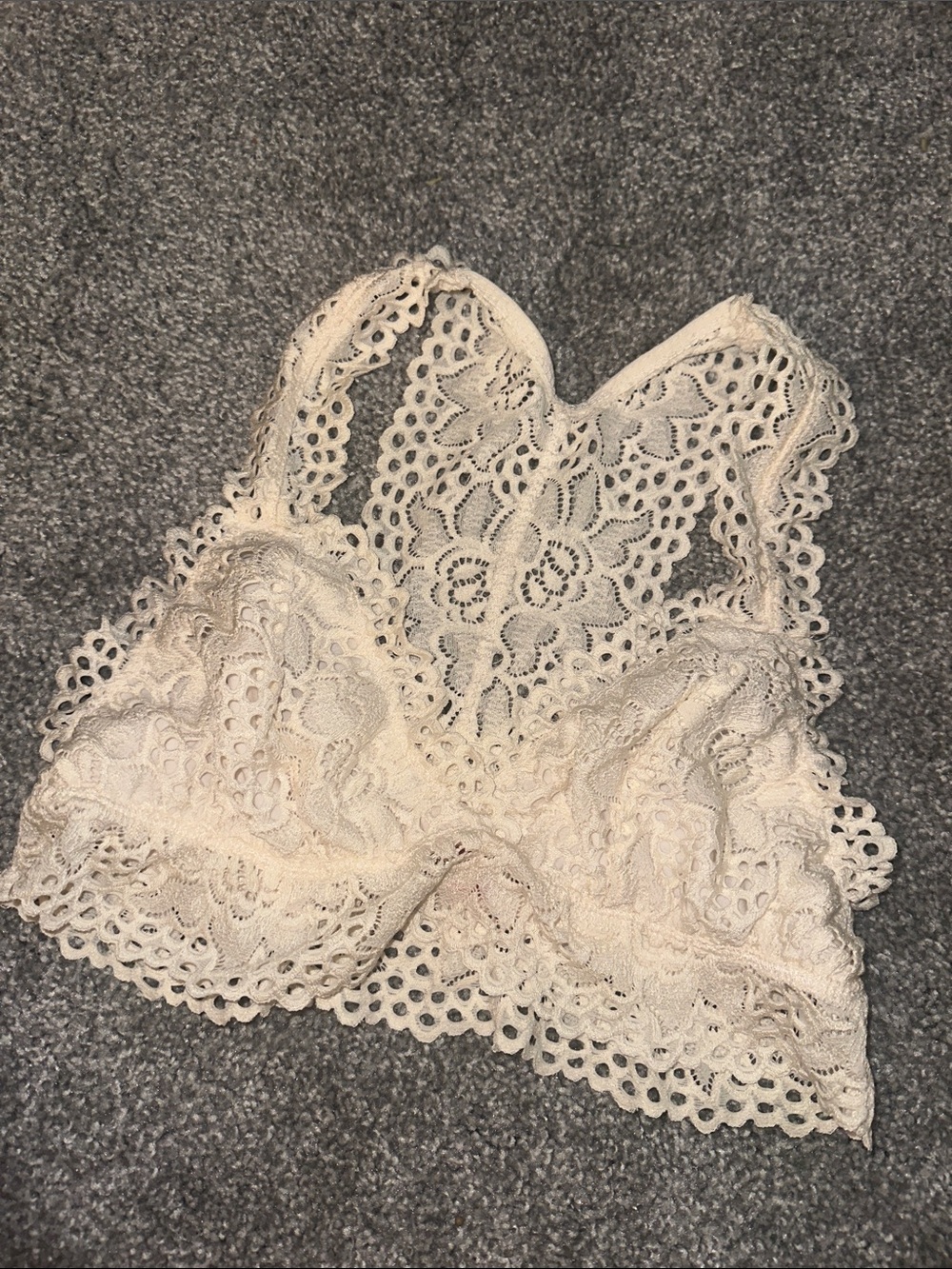 Altar'd State Cream Lace Bralette